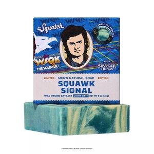 DR. SQUATCH Stranger Things Men's All Natural Bar Soap Squawk Signal 5oz